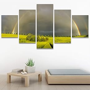 SIGNWIN 5 Panel Canvas Wall Art Modern Art...