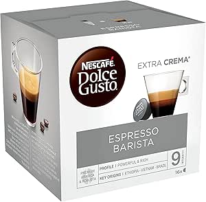 Nescafé Dolce Gusto Barista Café Expreso, 6 paquetes de 16 cápsulas [96 cápsulas]