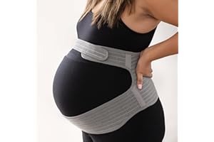 haakaa Pregnancy Belly Band, One-Piece Maternity Belt for Pregnant Women, Breathable Belly Support Band for Back & Pelvic Pai