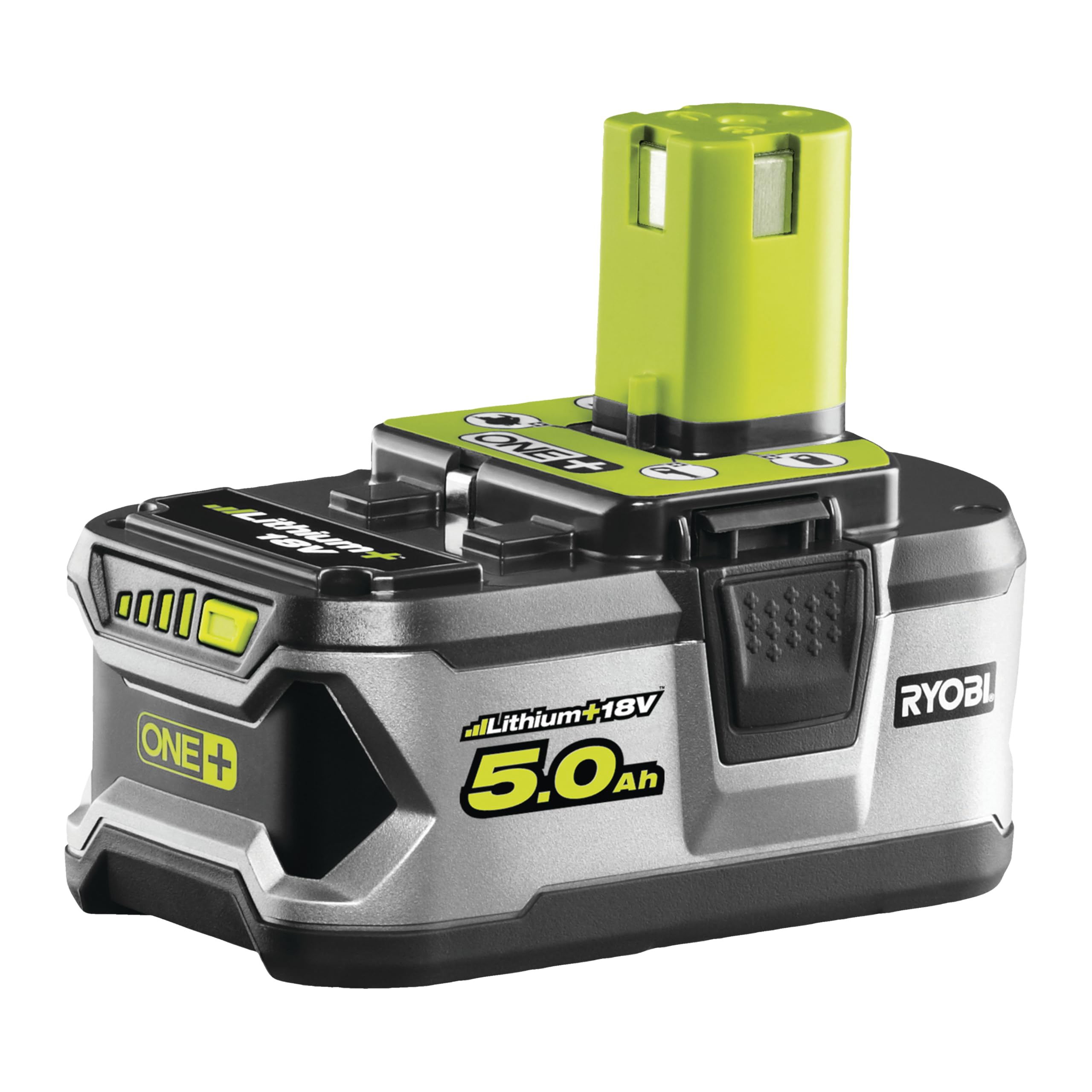 Ryobi RB18L50 ONE+ Lithium+ 5.0Ah Battery, 18 V