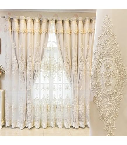 Cortinas Opacas Para Dormitorio - 2 Paneles De 167x213 Cm, Color Beige, Con Ojales Y Bloqueo De Luz