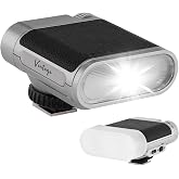VILTROX Vintage Z1+ Retro Flash, GN12 Manual, 28mm, Single-Contact Hot Shoe | 7 power levels, 1.5s recycle, S1/S2 optical trigger, USB-C charging, 800mAh battery and up to 10,000 flashes in a 132g body