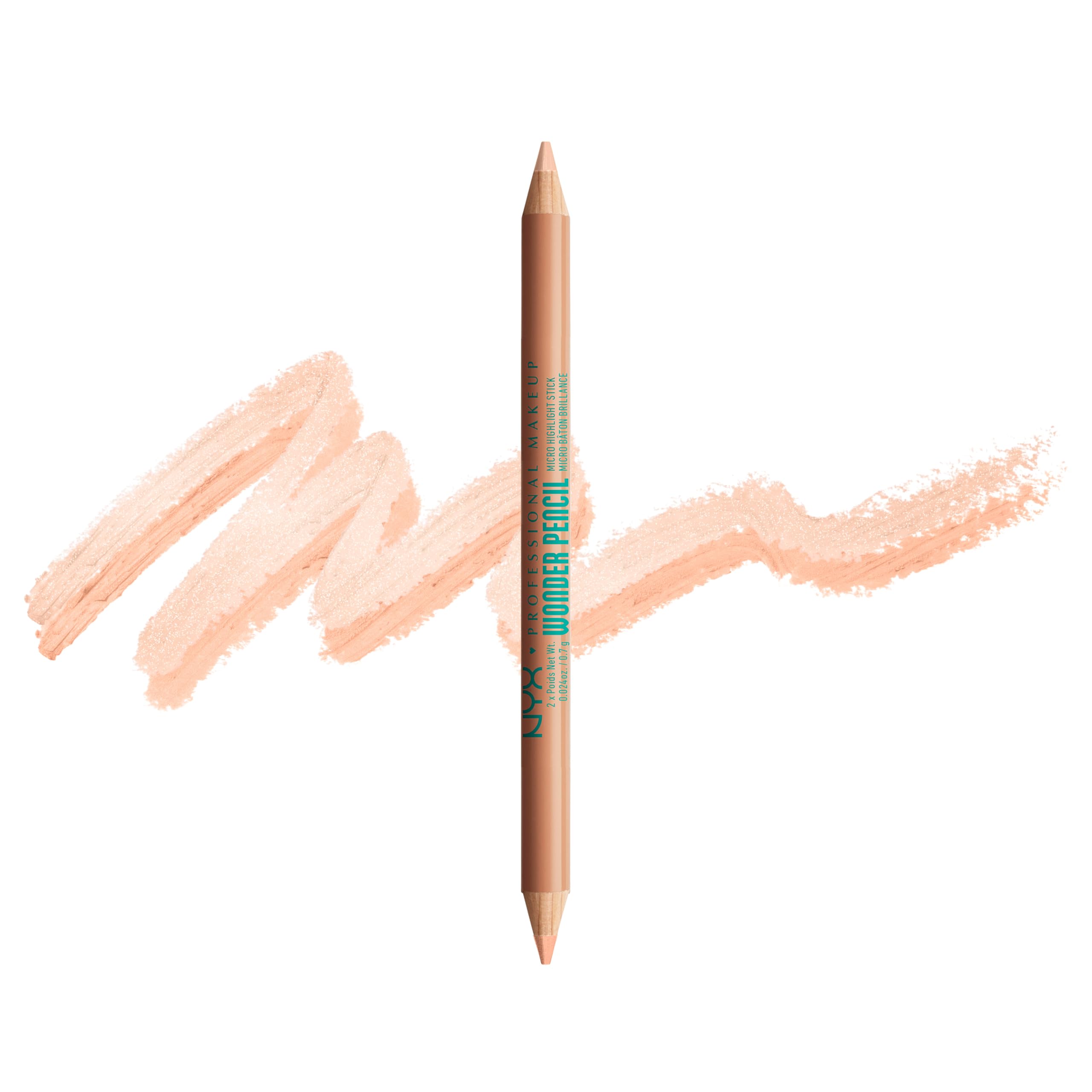NYX Professional Makeup Brow Highlighter, Dual Ended Pencil, For Lifting, Highlighting and Concealing, Wonder Pencil, Medium Peach — image 1