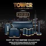 Tower Empire 4-Slice Toaster T20061MNB Midnight Blue Brass 1600W Defrost Reheat view 6