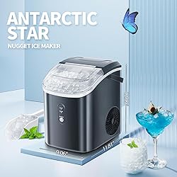 9 Ice Cubes Ready in 6 Mins, Auto-Cleaning Portable