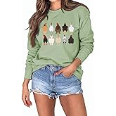 Chicken Sweatshirts Women Thanksgiving Shirt Cute Farm Chicks Sweatshirt Chicken Lover Gifts Thankful Sweatshirt