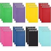 Hooqict 24 Pack Small Spiral Notebook Mini Pocket Notebooks Colorful Notepads Memo Note Pads for Kids, Party Favors, Office, Classroom School Supplies, 3.9 x 2.4 Inch