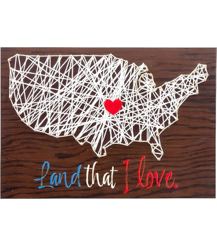 Amazon.com: USA String Art Craft, Makes 1 : Toys & Games
