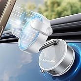 MAGIC JOHN Upgrade Ultra Magnetic Phone Holders for Your Car, Foldable Car Phone Holder Mount for Dashboard, 360° Rotatable Magnetic Phone Holder for Car, Magnetic Car Mount for iPhone All Cell Phones