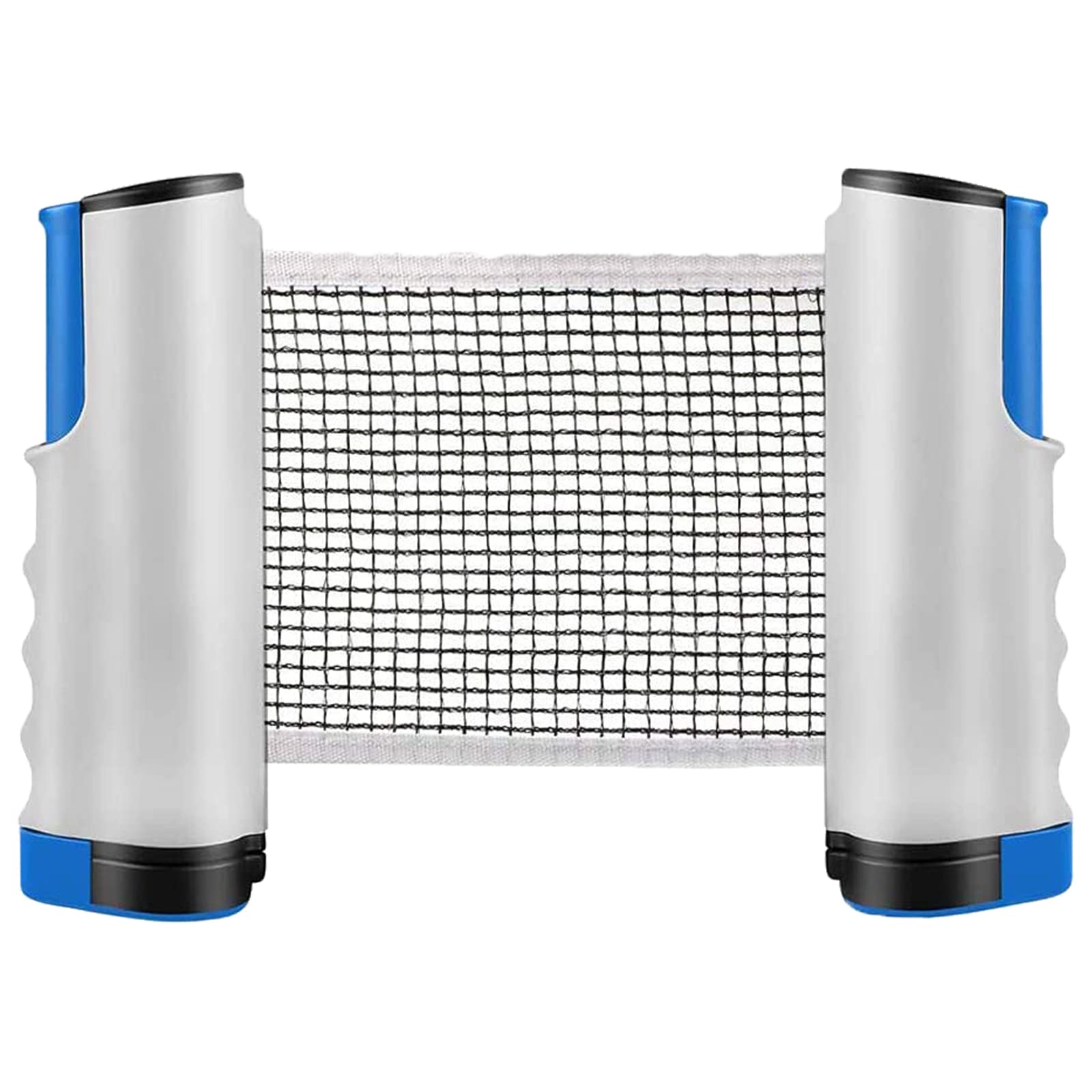 Retractable Table Tennis Net,Portable Ping Pong Bracket,Mini Table Tennis Nets for Indoor Outdoor Sports Dining Table Office Desk,Adjustable Length 190CM Max (Blue)