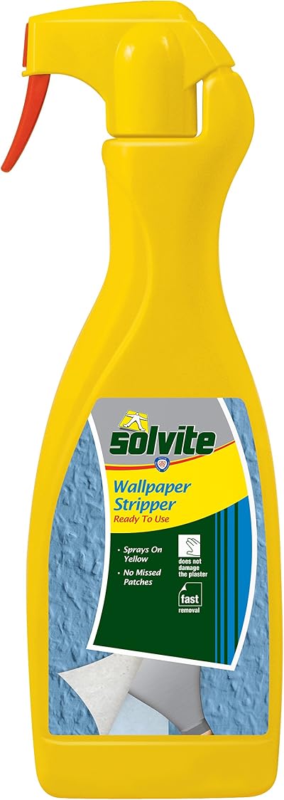 Solvite Ready to Use Wallpaper Stripper 1 Litre High Efficiency Fast Removal