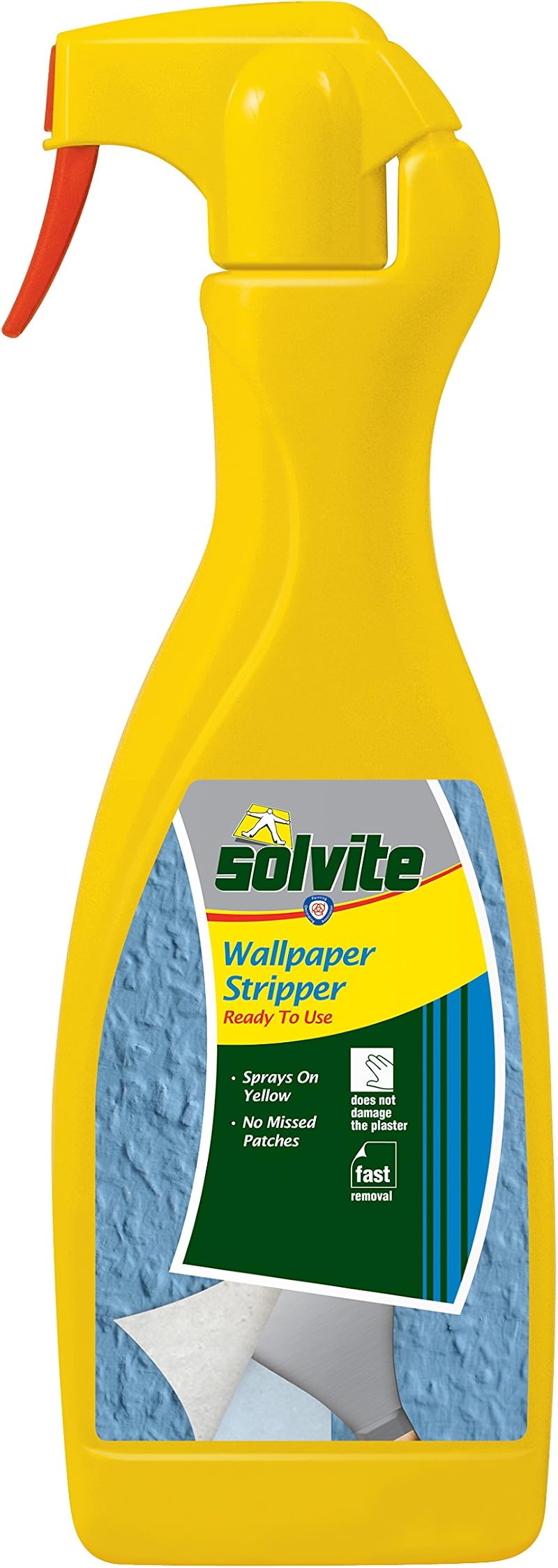 Solvite Ready to Use Wallpaper Stripper 1 Litre High Efficiency Fast Removal