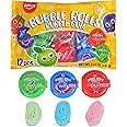 Amos Bubble Gum Tape Rolls 5.08oz - 12 Individually Wrapped Packets of Strawberry, Blueberry, and Apple Flavors Chewing Gum