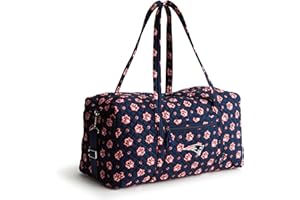 Vera Bradley Women's Cotton NFL Large Travel Duffel Bag (Multiple Teams Available)