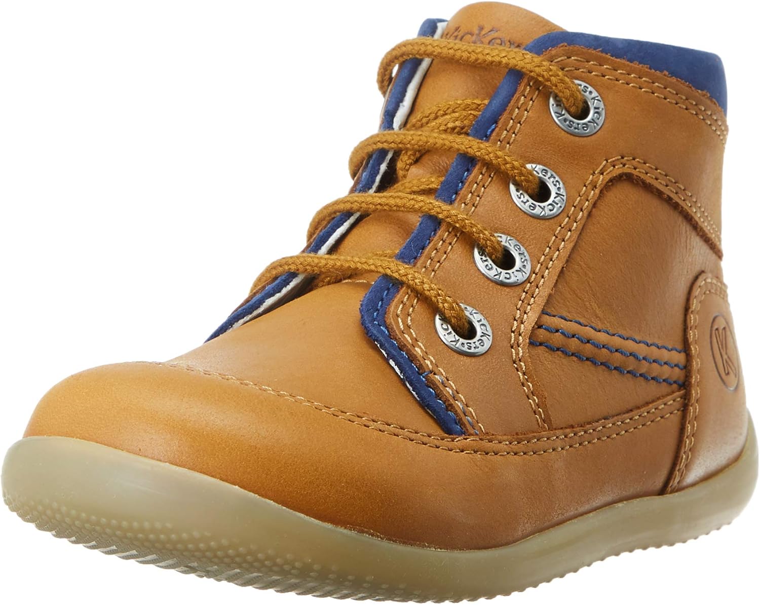 Kickers Baby Boys Biboy2 Trainers, Brown (Camel Marine 116), 2 UK