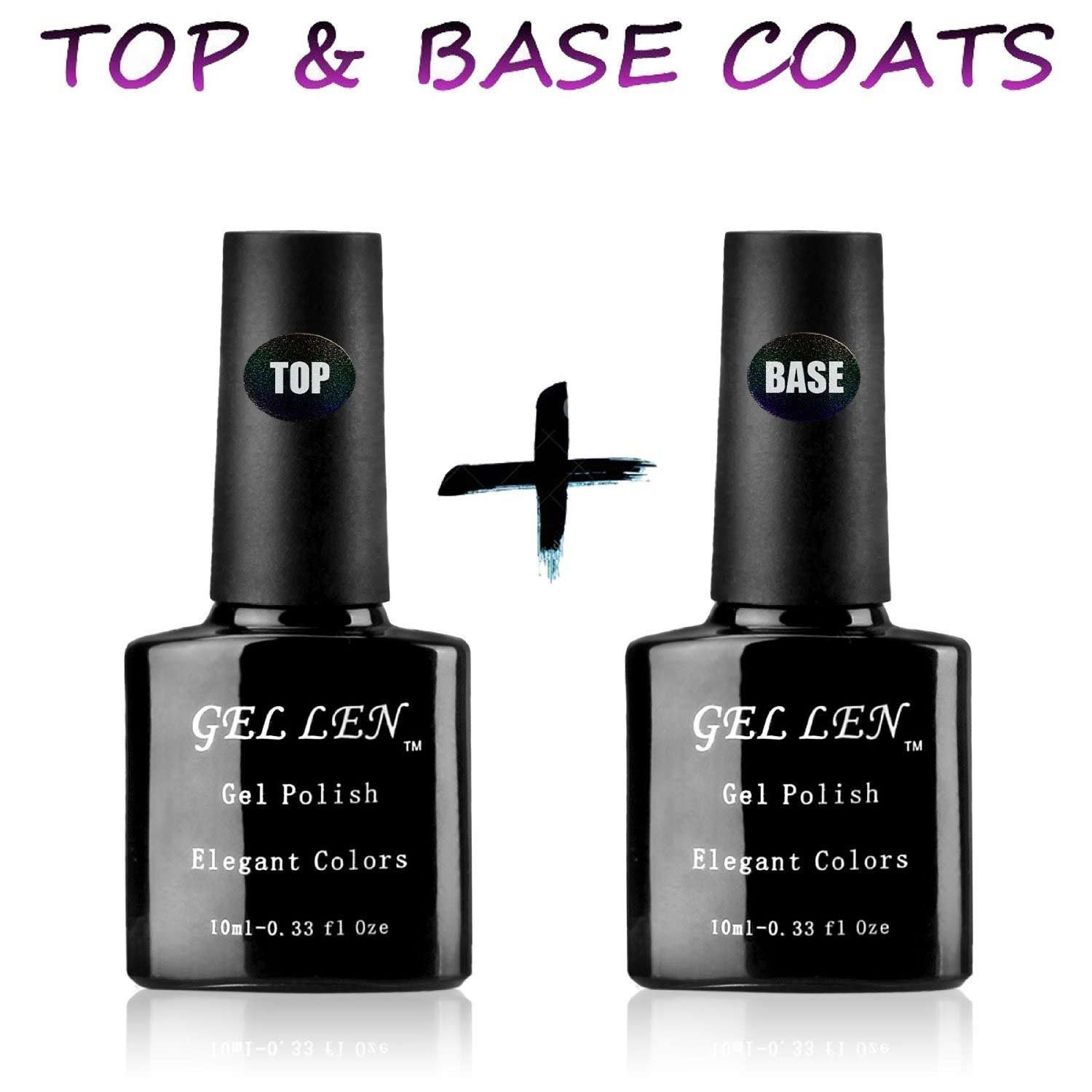 Amazon Com Gellen Uv Led Soak Off Gel Nail Polish Top Coat And
