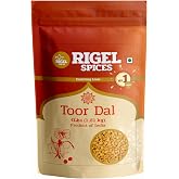 Rigel Spices Toor Dal 4 lbs - Protein Rich Pigeon Pea Split - Arhar Dal for Nutritious Meals - Natural Yellow Toor Dal Lentils - Essential Indian Cuisine Ingredient.