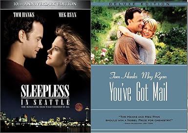 Amazon Com Tom Meg You Ve Got Mail Sleepless In Seattle Dvd Romantic Movie Set 2 Pack Of Love Collection Tom Hanks Meg Ryan Movies Tv