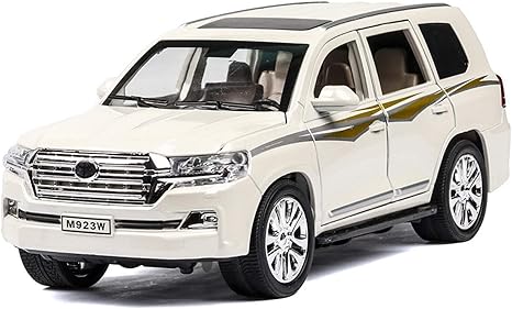 Amazon Co Jp 1 24 Suvの長さcmの土地クルーザー6のための合金の車6ドアオープンコレクションライト サウンドデザインのための ダイキャスト おもちゃの乗り物 Color White Size 2 ホーム キッチン