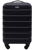 Wrangler 22" Hardside Spinner Carry-On Luggage, Black
