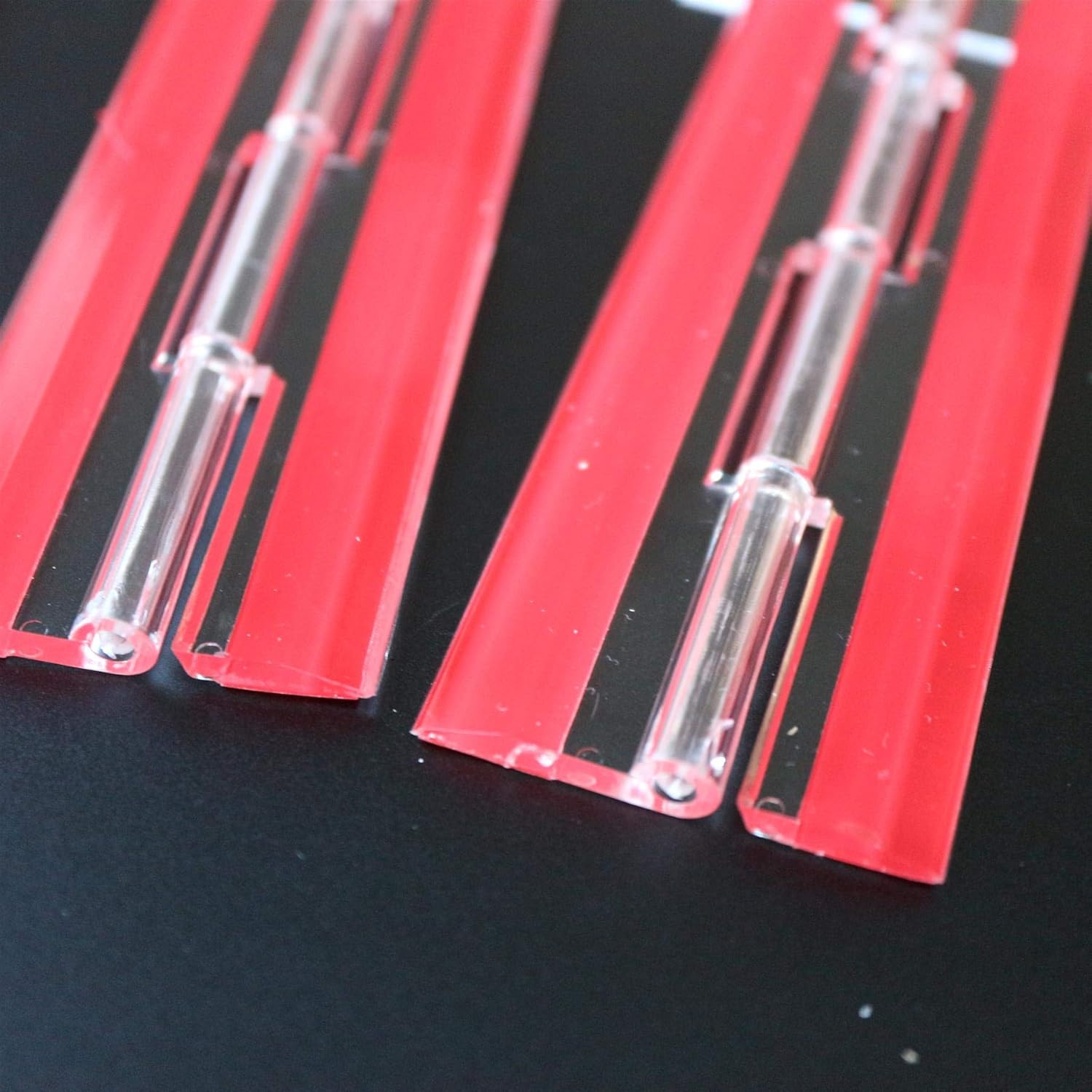 4X Acrylic Piano Hinges - No Glue Required. Transparent Clear Plastic 200mm - Image 5