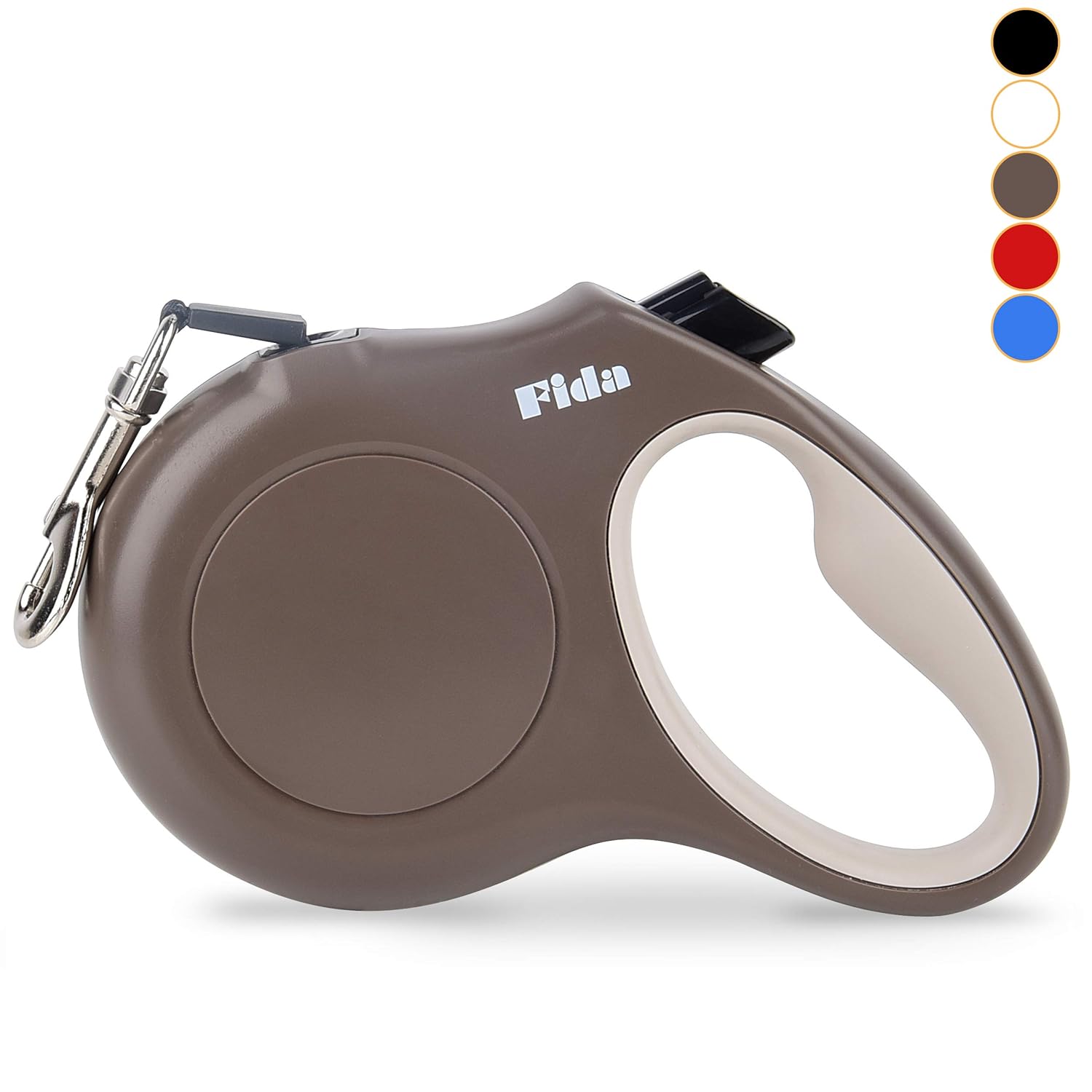 Fida Retractable Dog Leash, 16ft Heavy Duty Pet Walking Leash for X-Small/Small/Medium/Large Dog or Cat up to 110 lbs, Tangle Free. One-Hand Brake