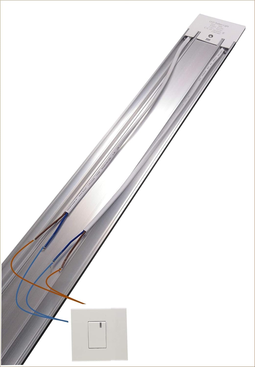 Pack of 2 Wet Room Lights LED 120 cm 40 W, Cool White Colour (6500 K), 4000 Lumen, Integrated LED Tube T8 - Image 5