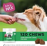 BUGALUGS Calming Treats for Dogs 120 Chews Stress Anxiety Travel Barking view 4