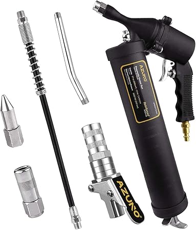 Amazon Com Azuno Pneumatic Grease Gun Heavy Duty 6000 Psi Air Compressor Grease Guns With Flex Hose Metal Extension Professional Coupler And Sharp Nozzle Automotive Amazon Com Azuno Pneumatic Grease Gun Heavy Duty 6000 Psi Air Compressor Grease Guns With Flex Hose Metal Extension Professional Coupler And Sharp Nozzle Automotive
