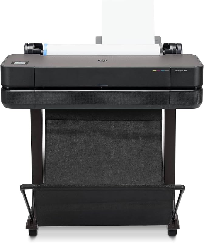 DesignJet T630 24, 61cm, Imprimante Grand Format, Traceur, Standard A4-A1, 76 Impressions A1/h, Wi-FI, Ethernet, USB, 2400x1200dpi, Métal recyclé, Version 2025, Garantie 1 an, Click, Noir