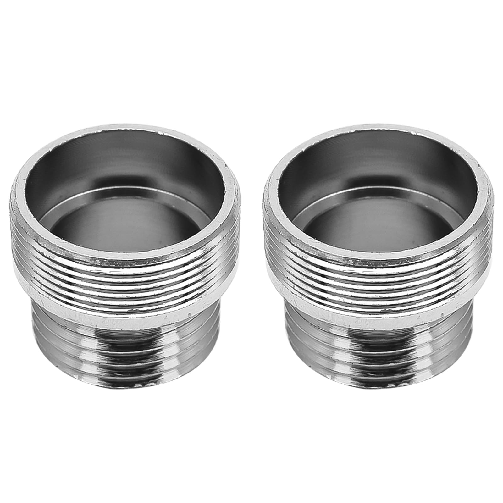 Faucet Adaptor 2PCS Aerator Connector 1/2" Thread Solid Metal Kitchen Tap Connector for Water Purifier（M24-1/2）