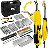 Allturn Plastic Welder 2-in-1 Car Bumper Repair Kit,YELLOW | Carry Case, 75 PCS Welding Rods, 400 PCS Staples