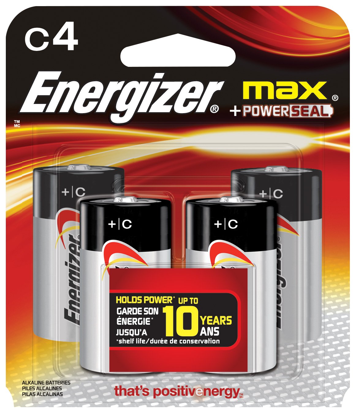 Energizer D Cell Batteries, Max Alkaline (4 Count) Amazon