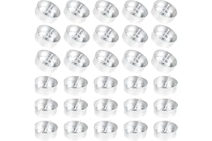 Healifty 400pcs Aluminum Tea Light Candle Molds with 200 Candle Wicks 2.6cm Diameter DIY Aromatherapy Making