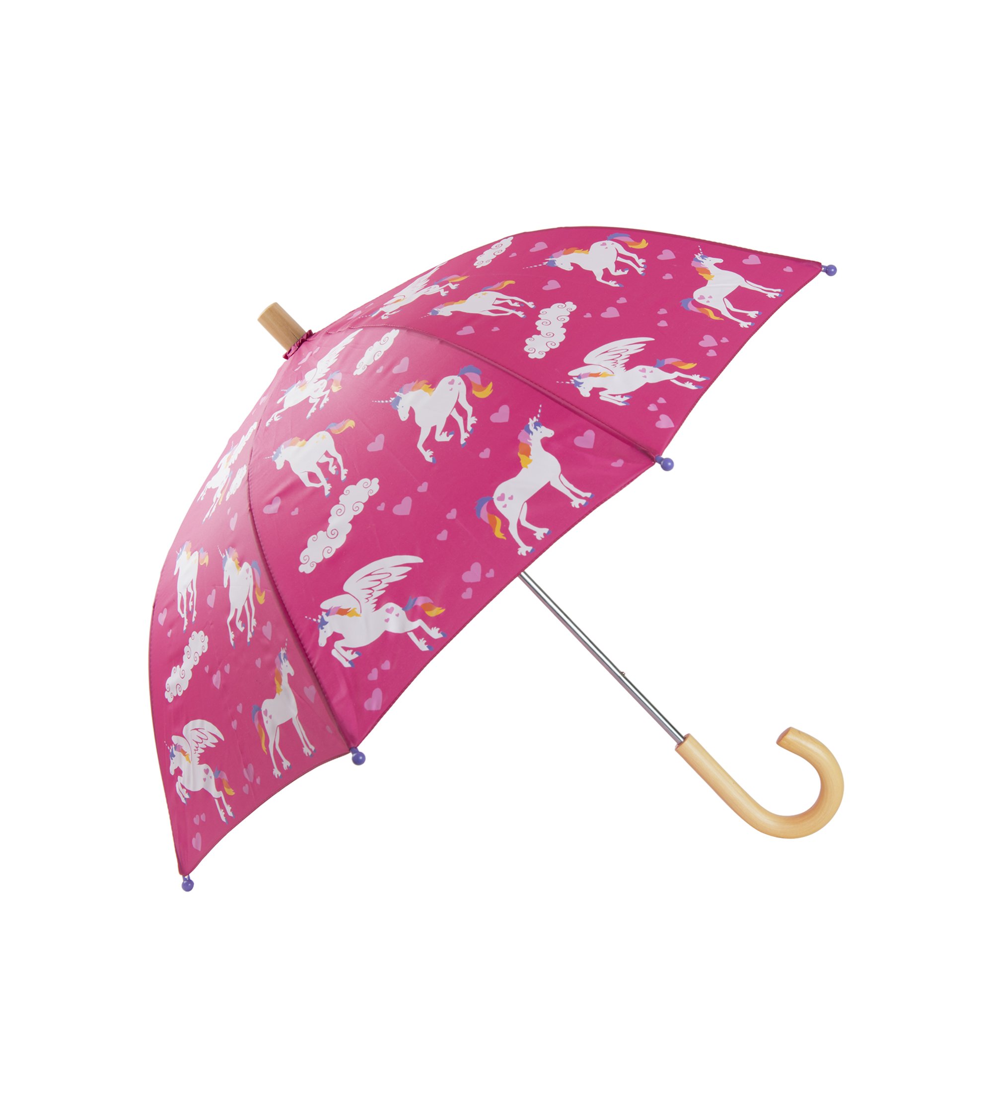 Hatley Girl's Printed Umbrella, Rainbow Unicorns, One Size