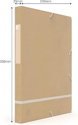 Oxford Touareg A4+ Filing Box 24x32 cm Eco Folder 200 Sheets Kraft view 3