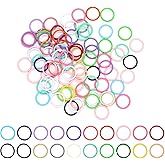 Colored Jump Rings,100 PCS Colorful Iron Open Large Jump Rings 10mm O Ring Connectors for Keychain Supplies Necklace Bracelet Earring Pendant Bead Jewelry DIY Making Charm Crafting,Key Rings Bulk