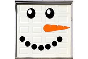 MOOTYCAPA Jumbo Snowman Face Garage Door Decoration Magnet Winter Garage Door Magnet Winter Snowman Magnet Sticker for Garage Door Refrigerator Car Window Home Indoor Outdoor Party