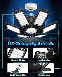 8 Pack LED Garage Light, 200W 20000LM 6500K LED
