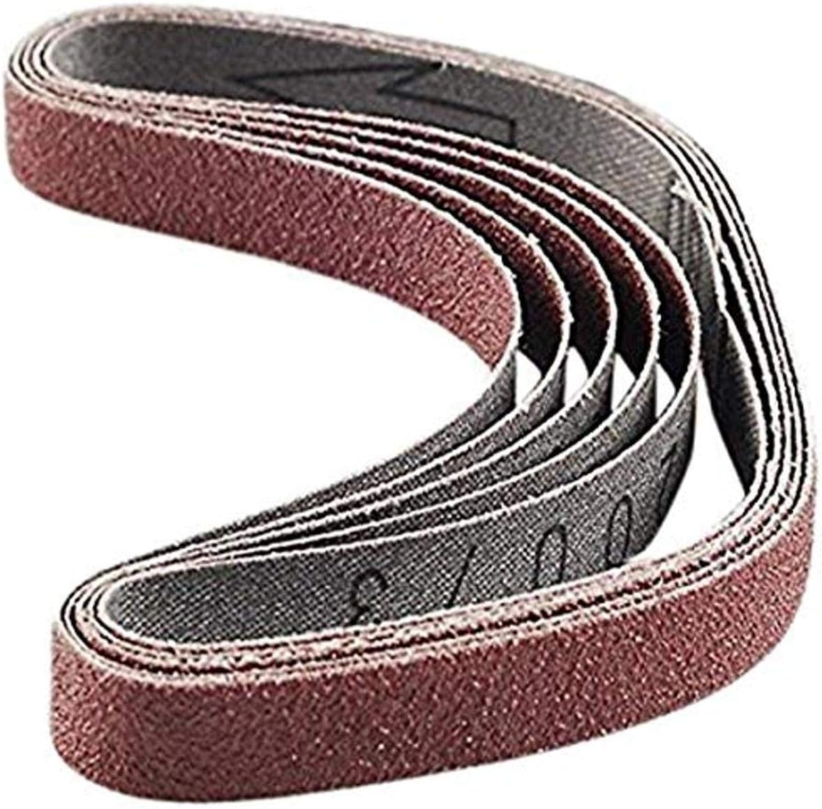 Proxxon 28582 Replacement belts for BS/E, 120 grit, 5 pieces, Red