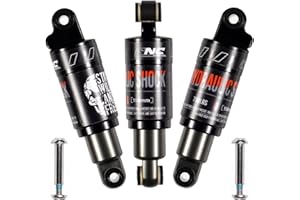 CNCLOL Mountain Bike Rear Shock 120mm/125mm/150mm/165mm/185mm/190mm/200mm,Bicycle Shock Absorber- Hydraulic Rear Suspension S