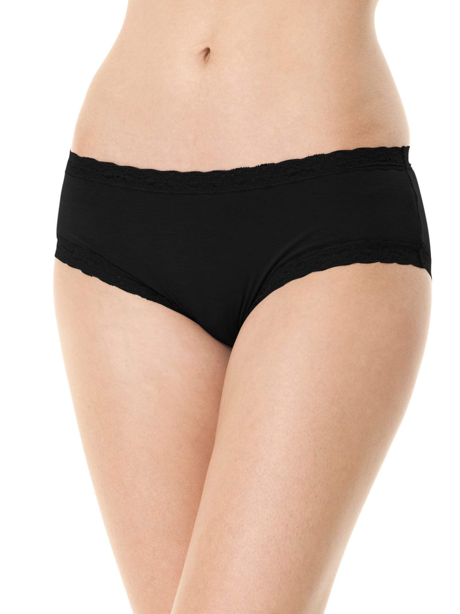 Blue Canoe Organic Cotton & Bamboo Lace Edge Boy Short Panty