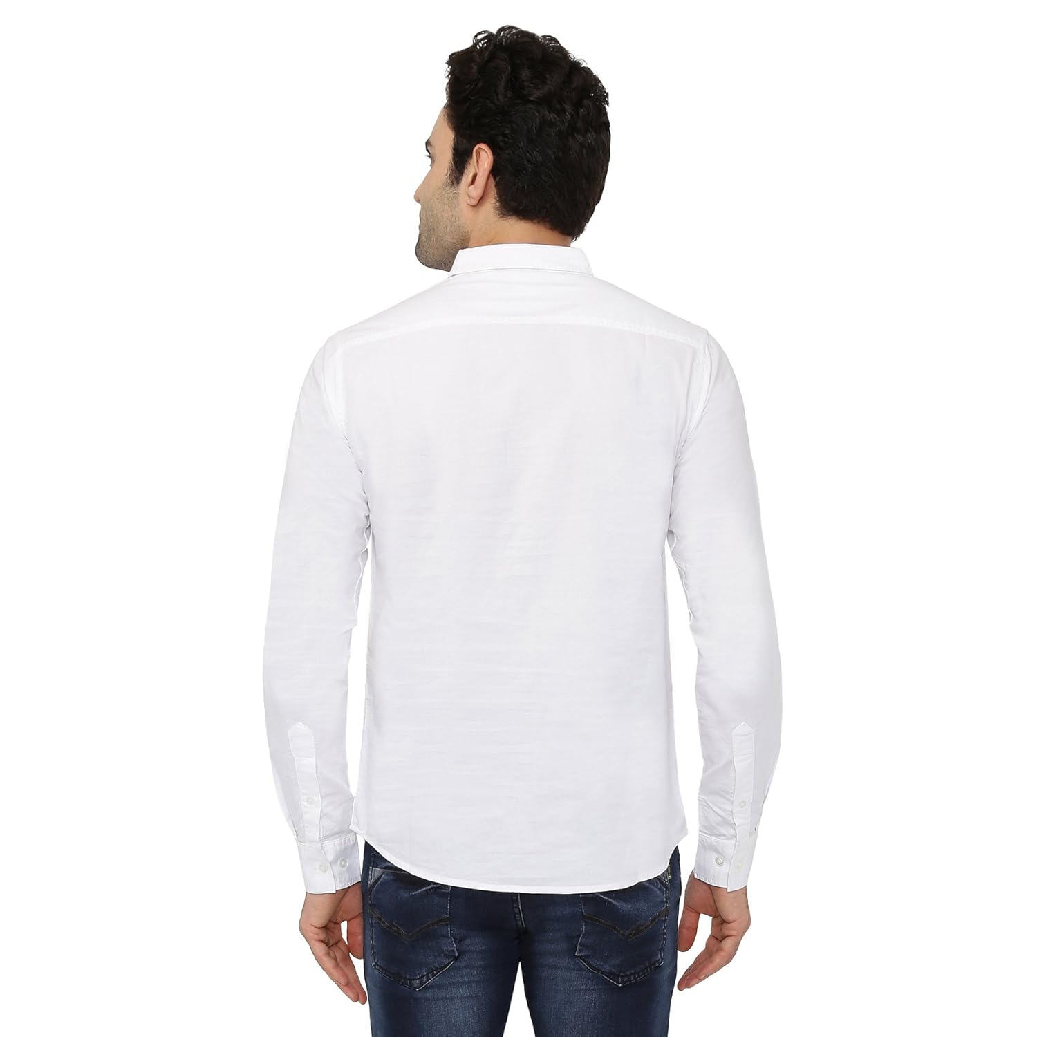 the cotton company men's 100% cotton oxford shirt - white