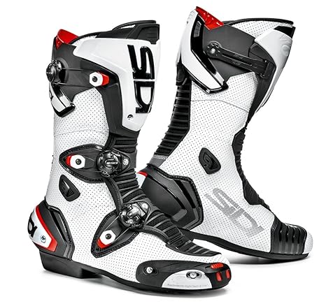 Sidi Motorrad Stiefel, Weiß/Schwarz, 43