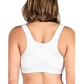 HSIA Posture Bras for Women - Front Closure Bra for Women No Underwire Back Support Plus Size Full Coverage Bra