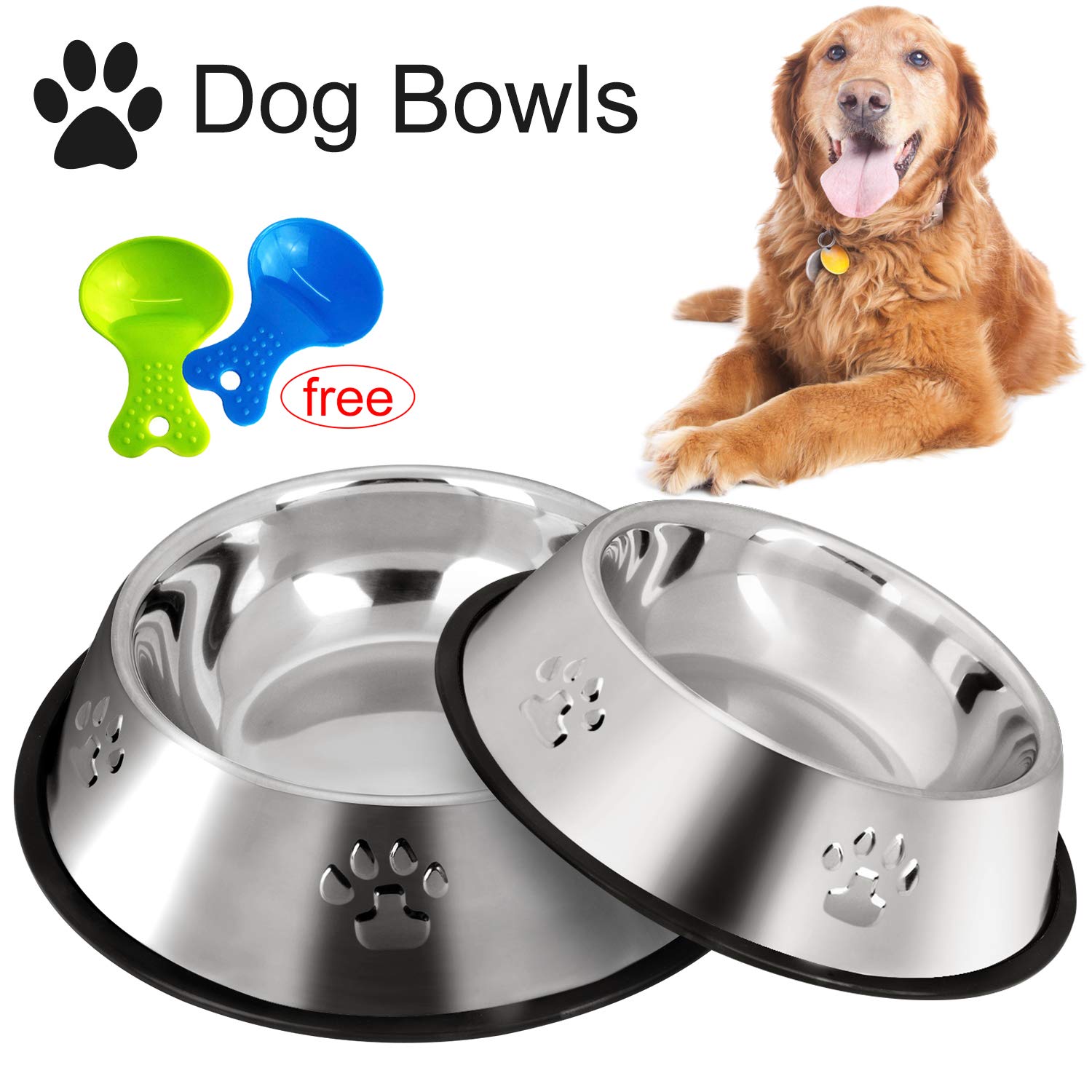 large dog feeding bowls