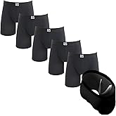 Warriors & Scholars Chafe Safe Pouch Mesh Boxer Briefs For Men Pack Of 6, Soft, Breathable, Moisture-Wicking Mens Underwear