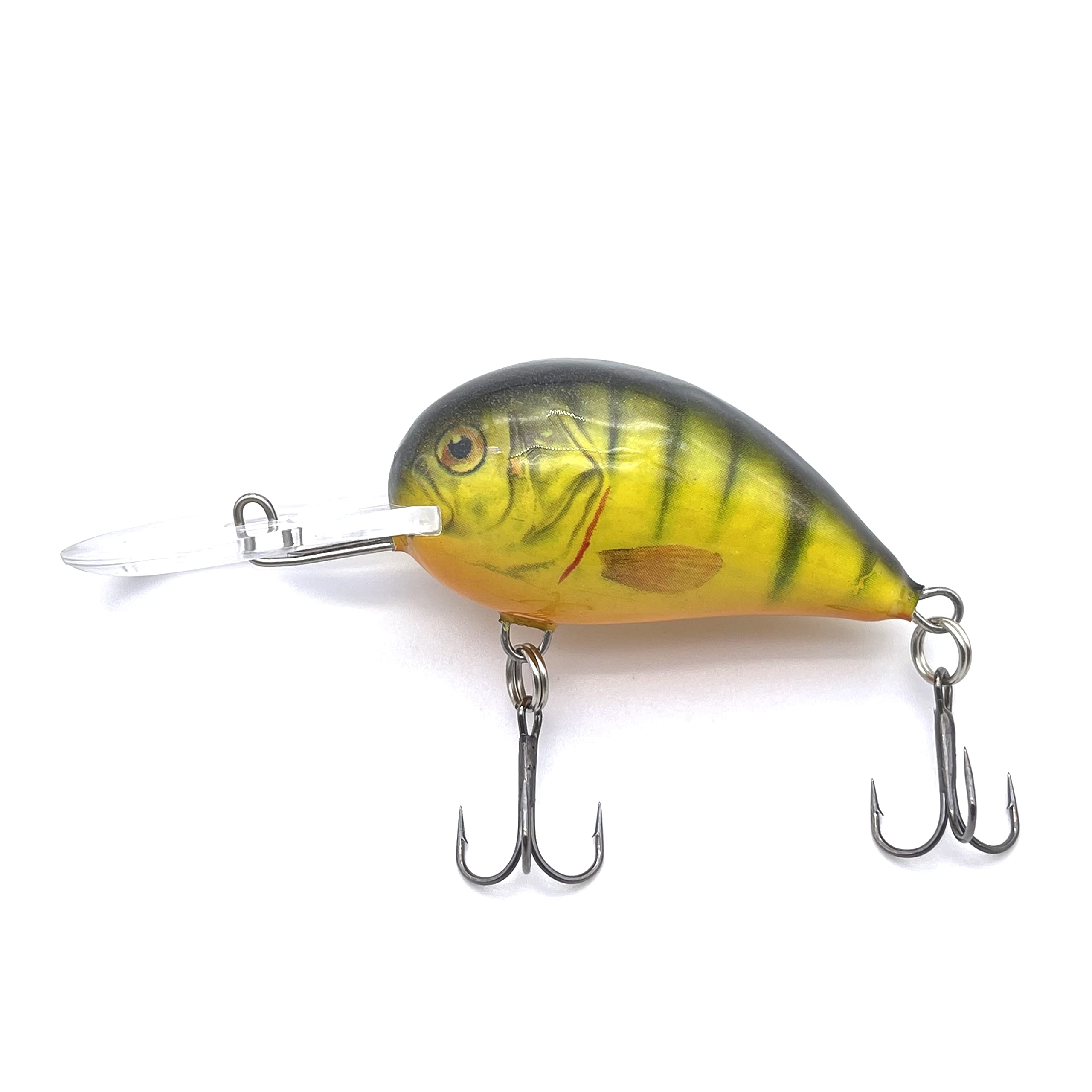 EVERBAY DORADO Wobbler Fishing Lure - Artificial Hard Crankbait - Fishing Tackle, Topwater Life-Like Swimbait for Perch Pike Zander Catfish Chub Barbel Trolling in Freshwater, Floating - ALASKA 5cm YP