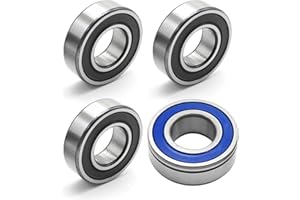 laffoonparts 4 Pack Rear Wheel Bearing Kit with ABS Sealed, Replacement for Harley CVO Electra Glide Touring Road King Road Glide Ultra Limited with ABS 2008-2024, 9276A/9276B 9252/9252A