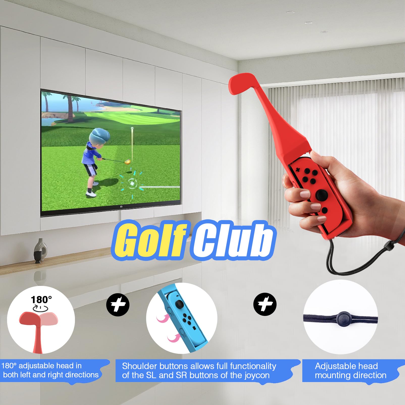 24 in 1 Switch Sports Accessories Bundle with Storage Bag Compatible with Nintendo Switch/OLED Joy-con, More Than 12+ Switch Sports Games Experience, Double Player, Family Gatherings, Social Icebreaker, Holiday Essentials Accessories Kit Oct 24, 2024